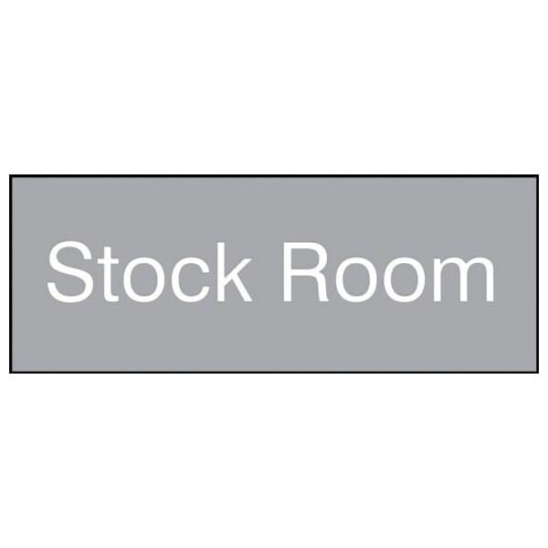 Accuform 8 in W x 3 in H, Engraved Plastic PSG880GY - main